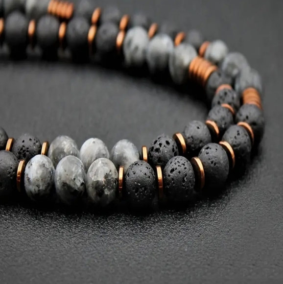 Beads Men's Necklace - Picture 3 of 4